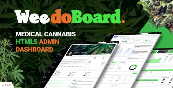 Weedoboard – Cannabis Dashboard Html5 Template