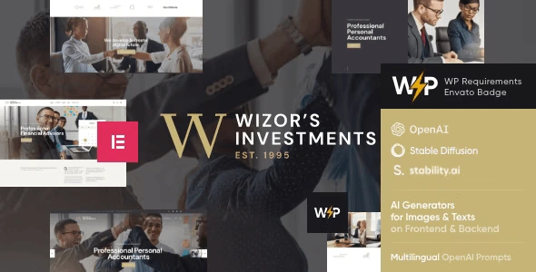 Wizor’s – Investments & Business WordPress Theme