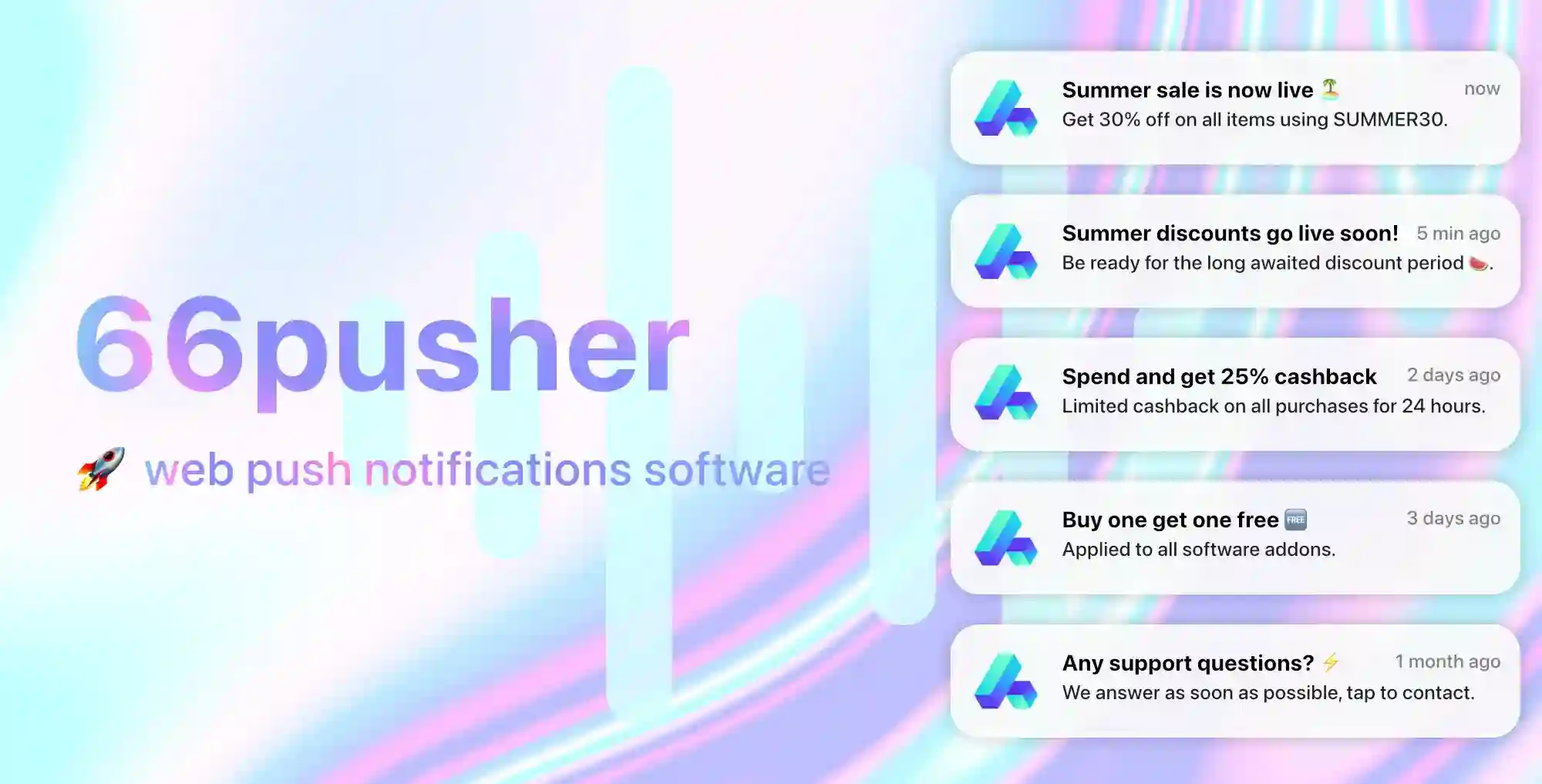 66pusher – All-in-one Web Push Notifications Software PHP Script