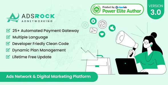 AdsRock – Ads Network & Digital Marketing Platform PHP Script