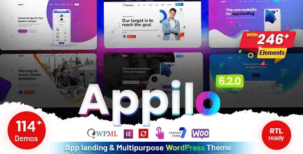 Appilo – App Landing Page Theme WordPress