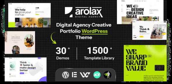 Arolax – Creative Digital Agency Theme WordPress