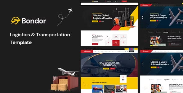 Bondor – Logistics & Transportation HTML Template