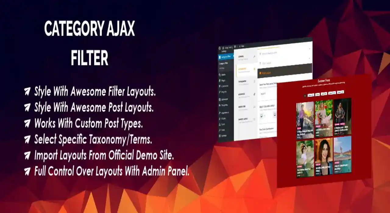Category Ajax Filter PRO WordPress Plugin