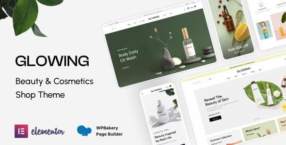 Glowing – Beauty & Cosmetics Shop Theme WordPress