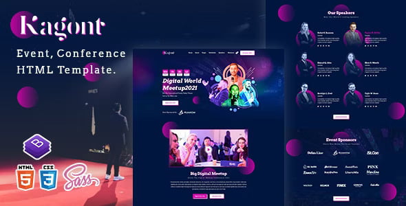 Kagont – Event, Conference And Meetup HTML Template