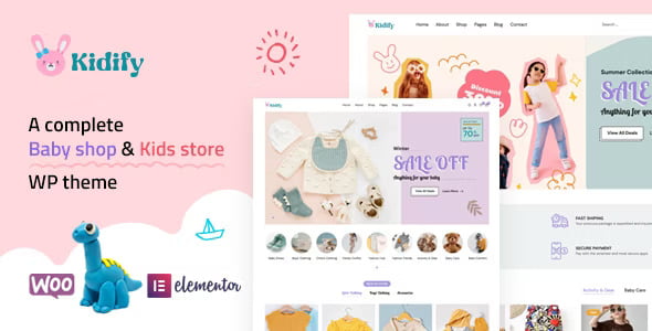 Kidify – Baby & Kids store eCommerce Woocommerce Theme WordPress