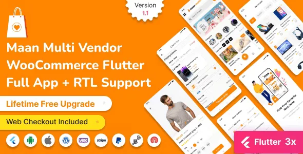 Maan Multivendor – eCommerce Flutter Customer Full App