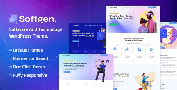 Softgen – Software & Technology WordPress Theme