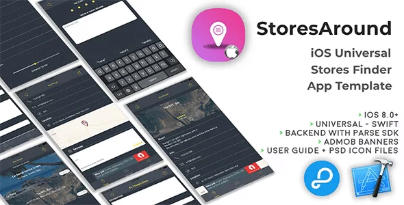 StoresAround – iOS Universal Store Finder App Template (Swift)