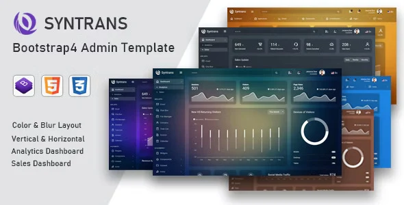 Syntrans – Bootstrap4 Admin Template HTML