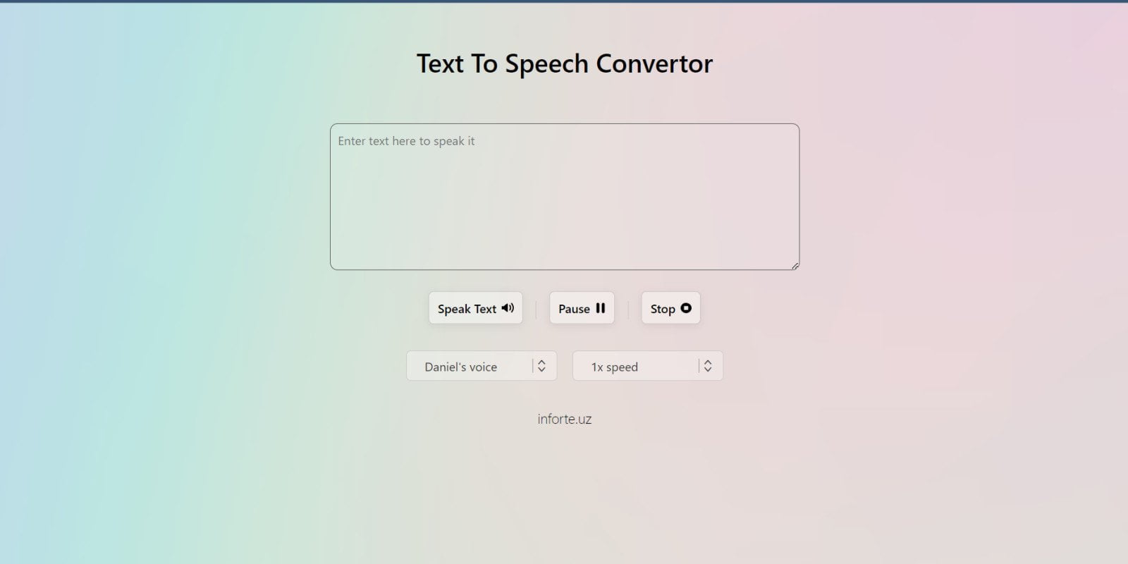 Text To Speech Convertor In JavaScript