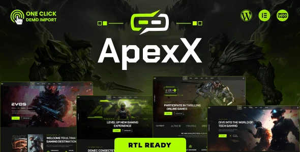 ApexX – Esports & Gaming WordPress Theme