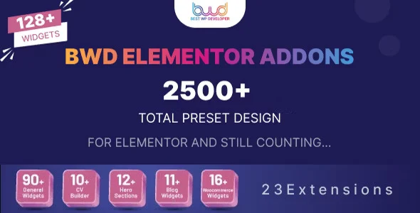 BWD Elementor Addons Bundle Pro WordPress Plugin