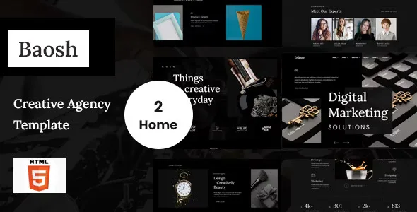 Baosh – Digital Agency HTML Template