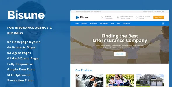 Bisune – Insurance Agency & Business HTML5 Template