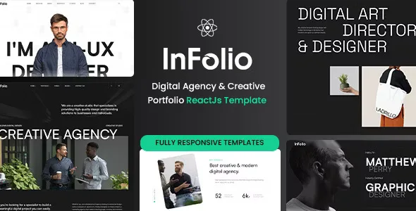 Infolio – Digital Agency & Creative Portfolio Reactjs Template