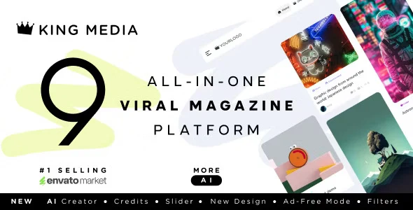 King Media – Viral News Video Magazine PHP Script