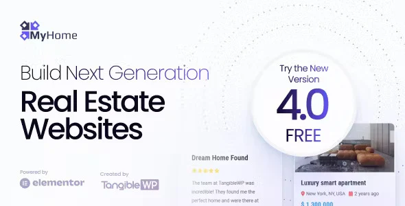 MyHome Real Estate WordPress Theme