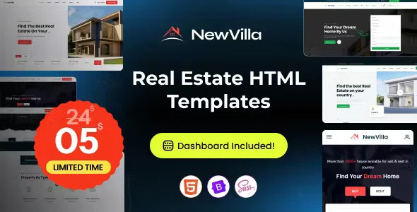 NewVilla – Real Estate HTML Template