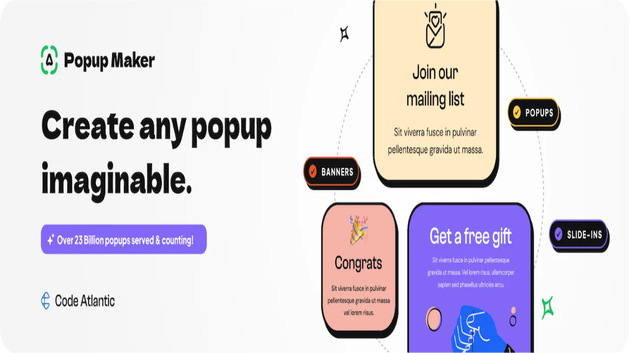 Popup Maker + Extensions WordPress Plugin