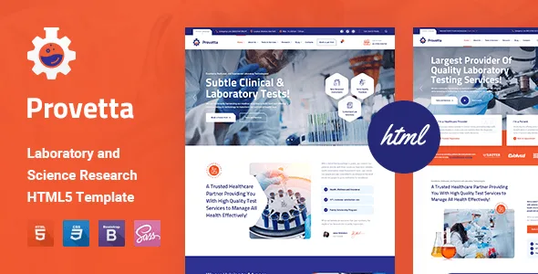 Provetta – Laboratory & Science Research HTML5 Template