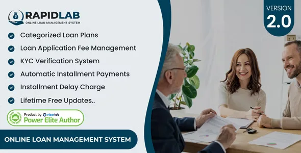 RapidLab – Online Loan Management System PHP