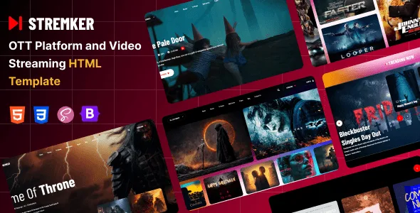 Stremker – OTT Platform and Video Streaming HTML Template