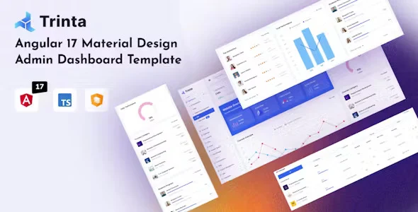 Trinta – Material Design Angular 17+ Admin Dashboard Template