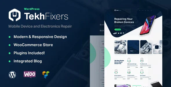 TekhFixers – Mobile Device Repair WordPress Theme