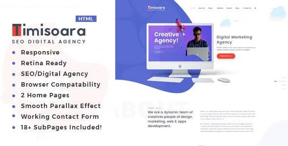 Timisoara – SEO Digital Agency HTML5 Template