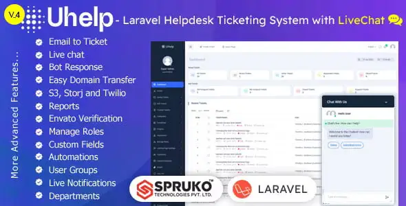 Uhelp – Helpdesk Support Ticketing System PHP