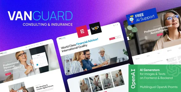 Vanguard – Consulting & Insurance WordPress Theme