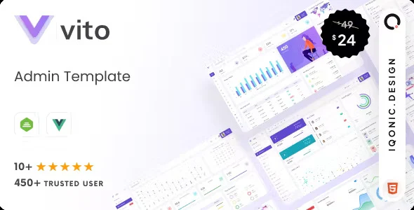 Vito – Vue, Laravel, HTML Admin Dashboard Template