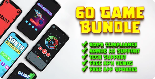 60 Games Ultimate Bundle – Android Games for Reskin and Publishing