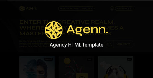 Agenn – Agency HTML Template