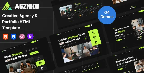 Agznko – Creative Agency HTML Template