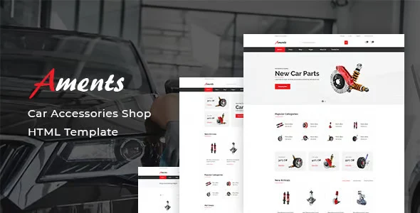 Aments – Car Accessories Shop HTML Template