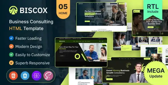 Biscox – Consulting Business HTML Template Multipurpose