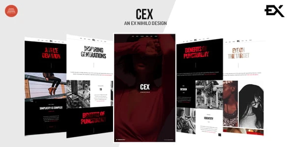 Cex – One Page Portfolio Template HTML5