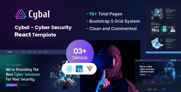 Cybal – Cyber Security React js Template