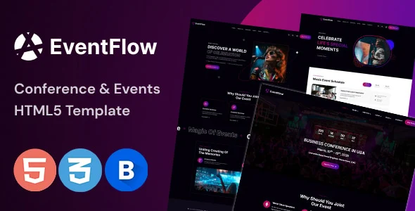 EventFlow – Event, Conference & Meetup HTML5 Template