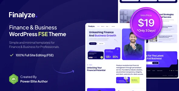 Finalyze – Finance & Business Full Site Editing WordPress Theme