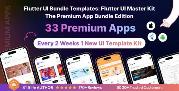 Flutter UI Bundle Templates – Flutter UI Master Kit – The Premium App Bundle Edition