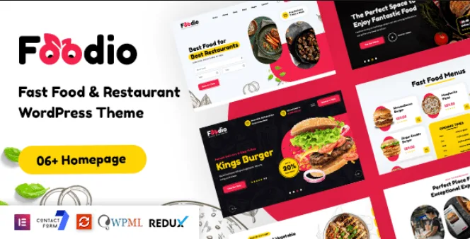 Foodio – Fast Food Restaurant WordPress Theme