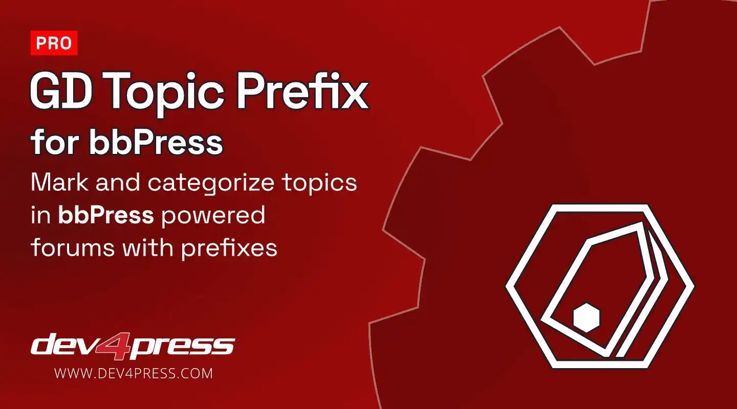 GD Topic Prefix Pro for bbPress WordPress Plugin