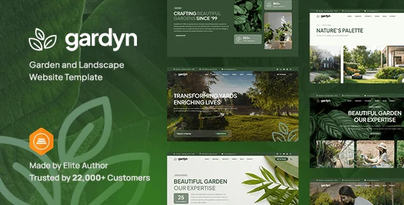 Gardyn – Garden and Landscape Website Template HTML