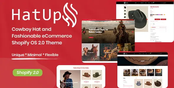 HatUp – Cowboy Hat and Fashionable eCommerce Shopify OS 2.0 Theme