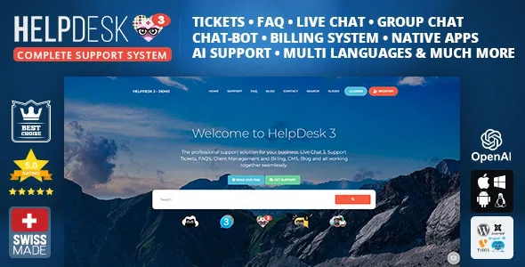 HelpDesk 3 – The professional Support Solution PHP Script