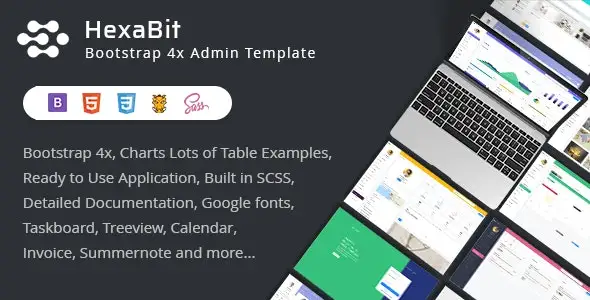 HexaBit – Responsive Bootstrap Admin Template HTML & UI KIT